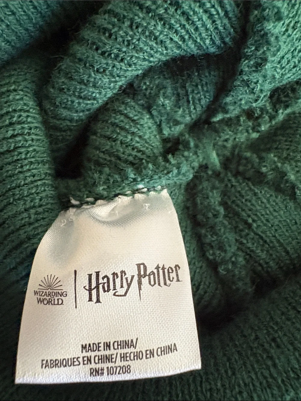 Slytherin Green Pom-Pom Knit Beanie